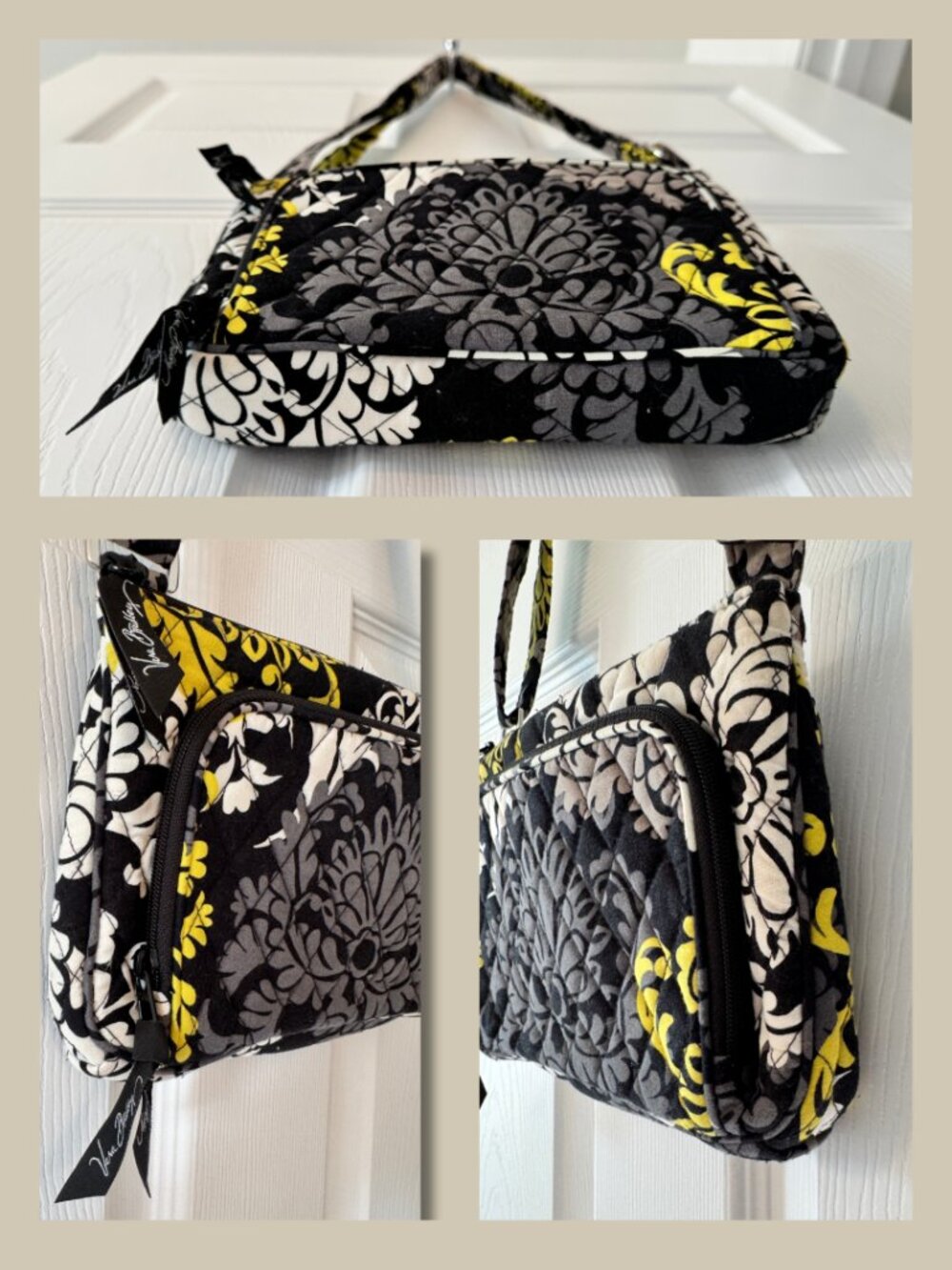 Vera Bradley Baroque Hipster Crossbody Bag Retired HTF Y2K Quilted Cotton - Picture 4 of 4